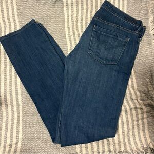 Citizens Of Humanity Dark Blue Straight Leg Jeans